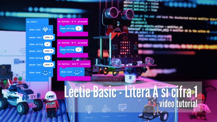 micro:bit, Litera A si cifra 1
