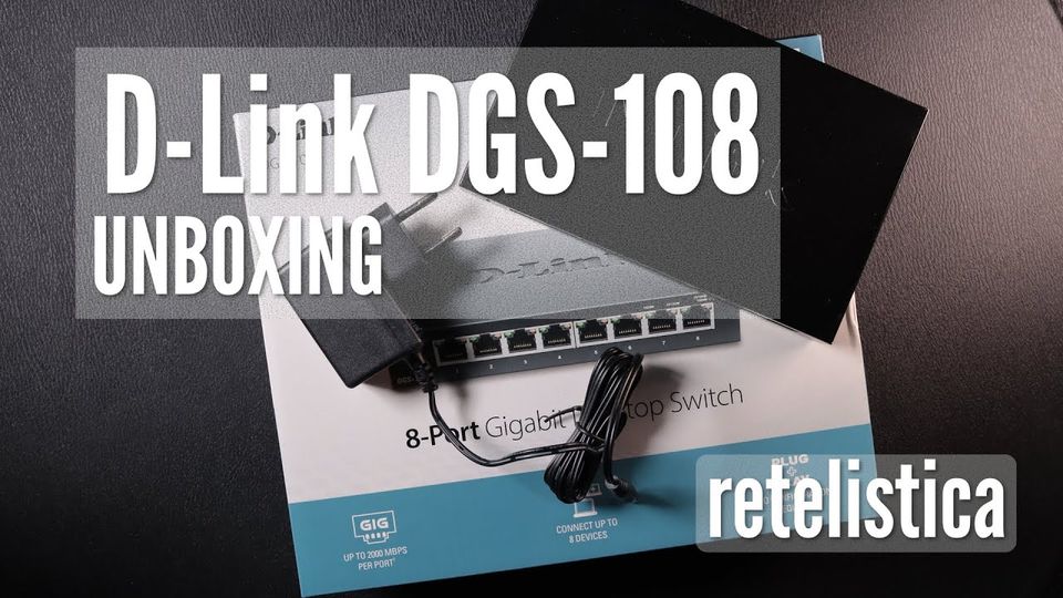 Switch 8 porturi, D-Link DGS-108, Gigabit - conexspot.com
